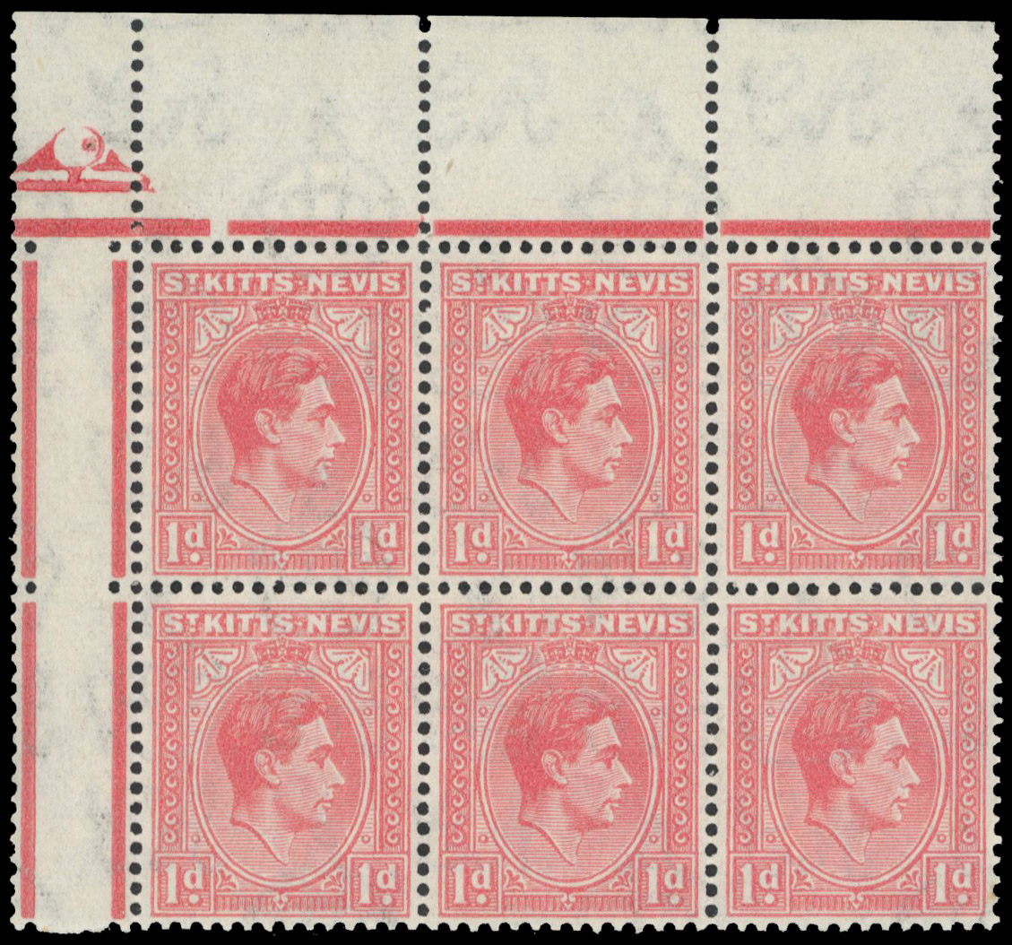 St Kitts-Nevis SG 69b block mint