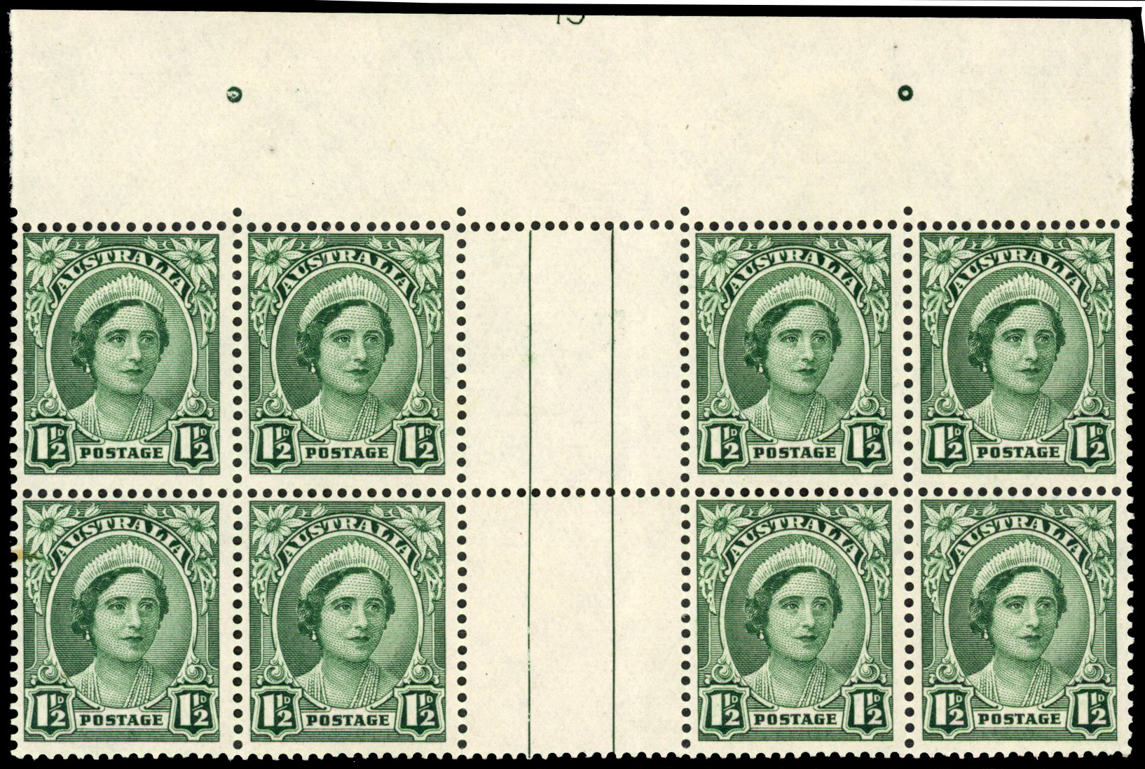 Australia SG 206 Plate 19 block mint
