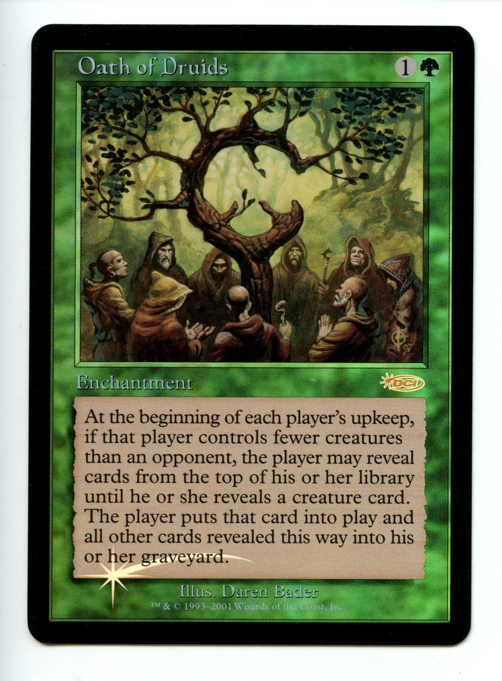 Magic The Gathering  - Oath of Druids FOIL  - Judge Promo  - Near Mint 