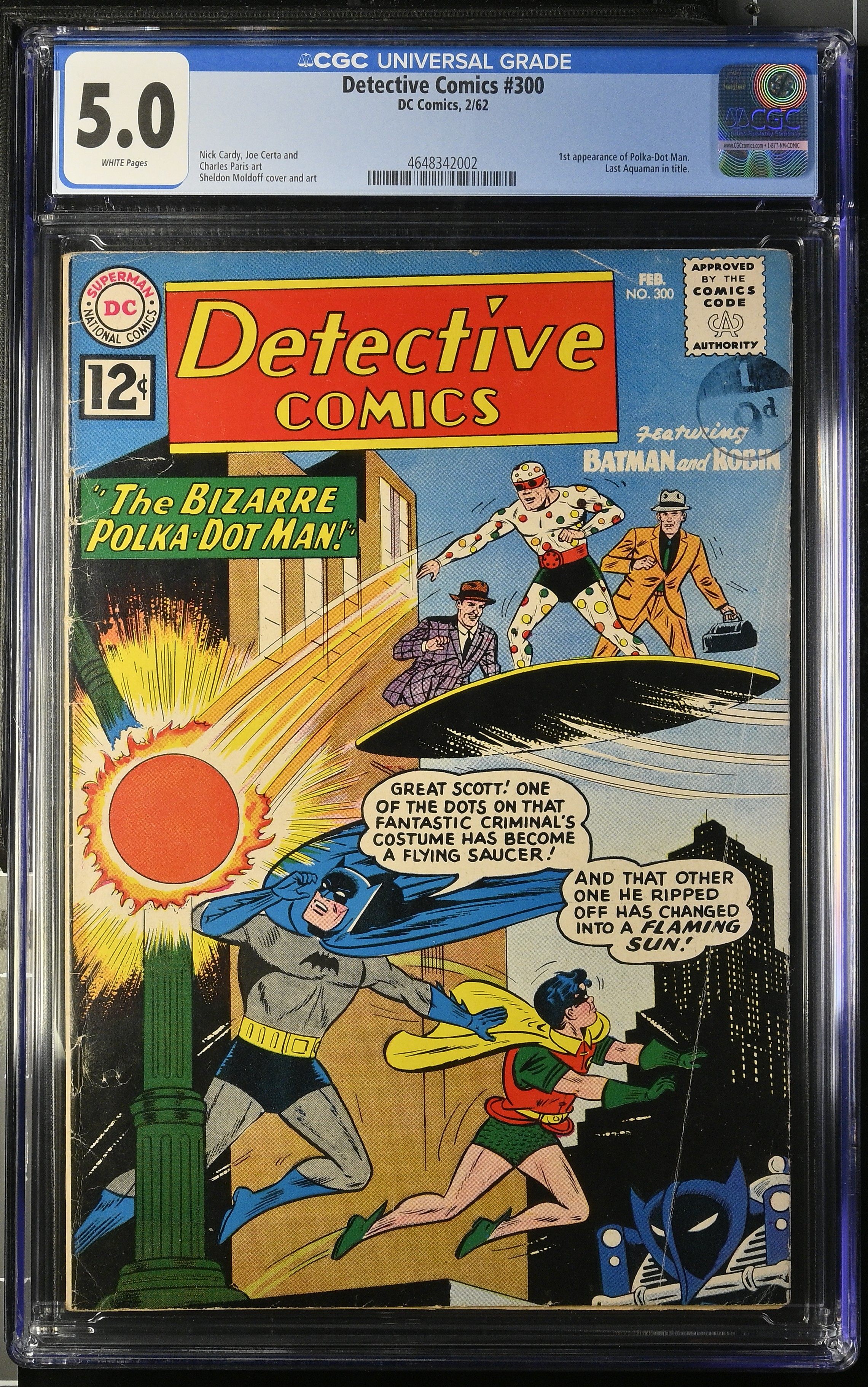 Detective Comics #300 (DC Comics 1962) CGC 5.0 First Polka-Dot Man