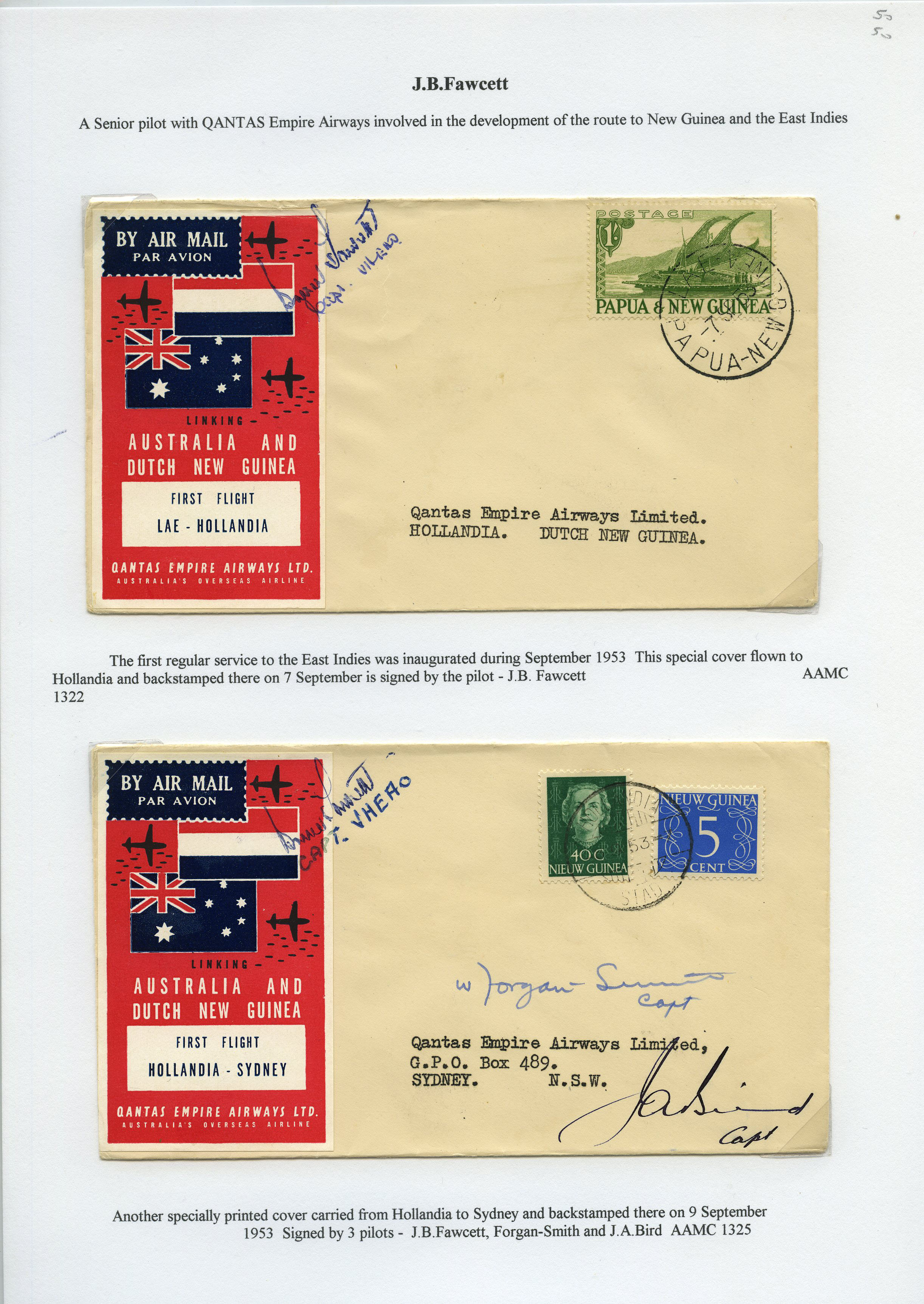 AUSTRALIAN FLIGHT COVERS: 1939-53 Qantas...