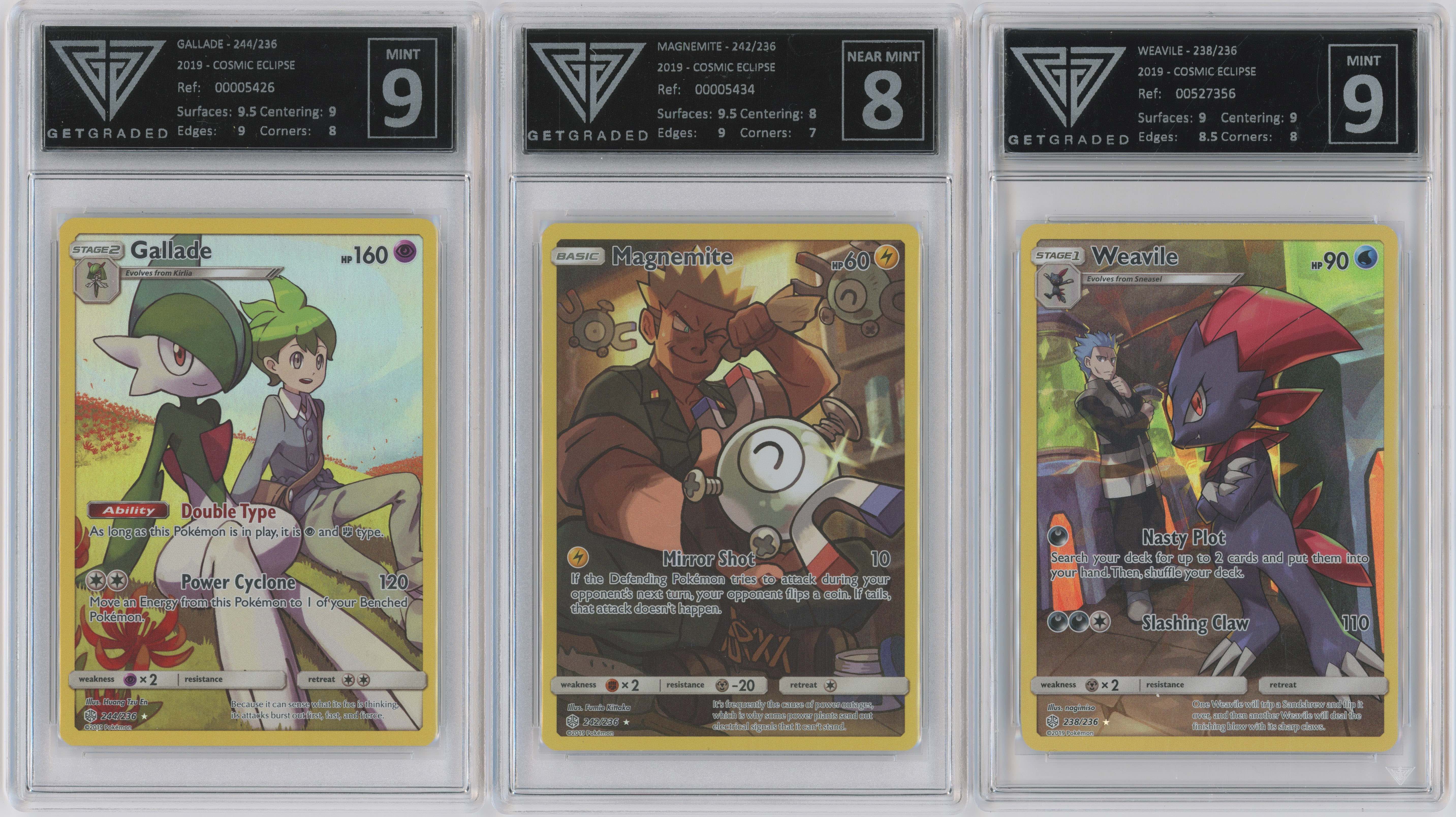 Pokémon TCG - Cosmic Eclipse Trainer Gallery Get Graded Collection