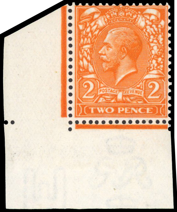 1912 2d Intense bright orange (Wmk. Royal Cypher, Die I). Superb unmounted o.g. 