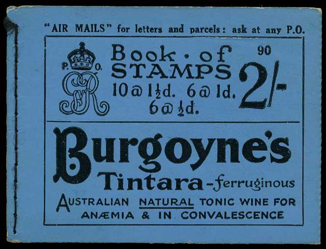 1928 (November) 2/- booklet (#90), perfs...