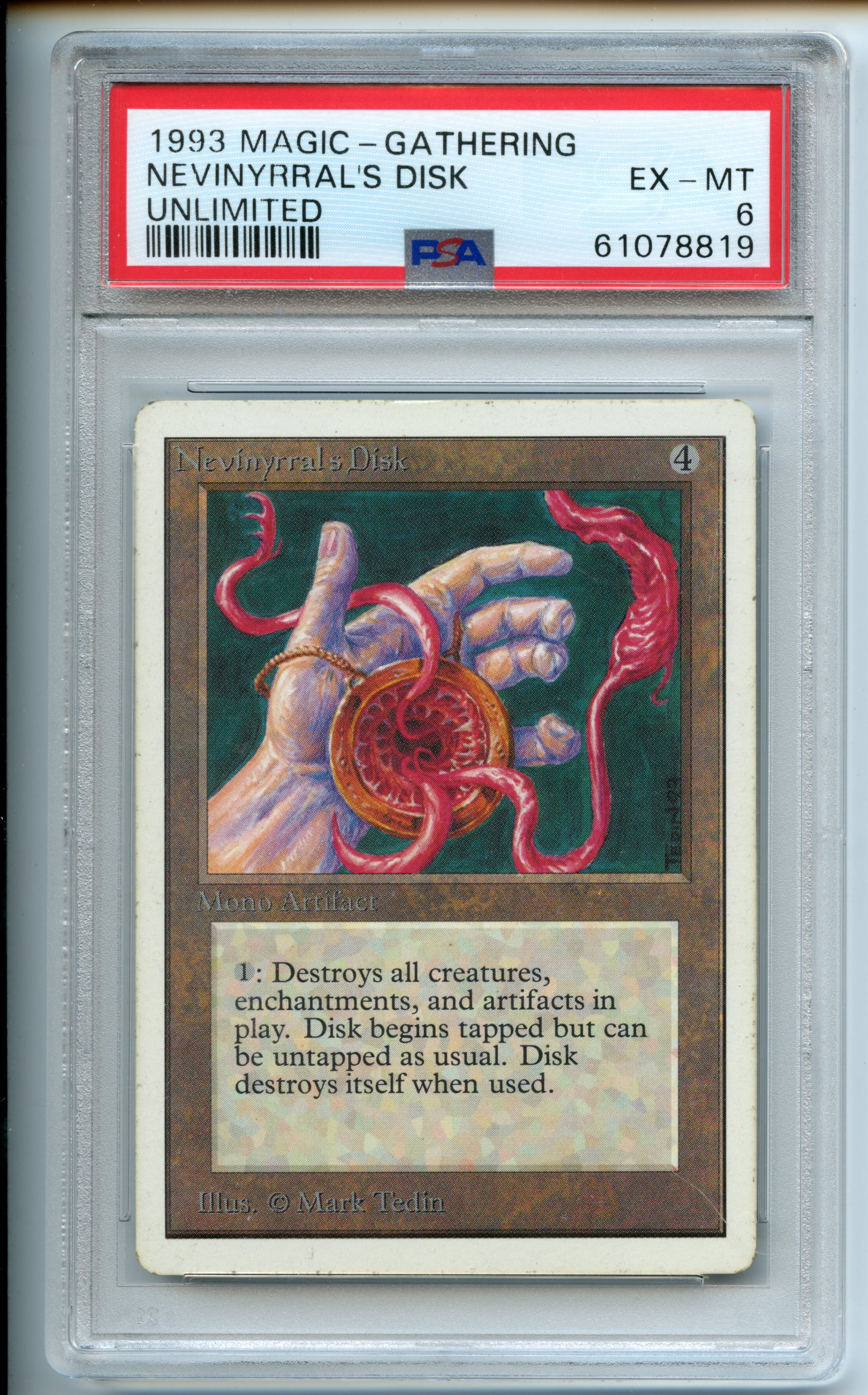 Magic The Gathering - Nevinyrral's Disk - Unlimited - PSA 6