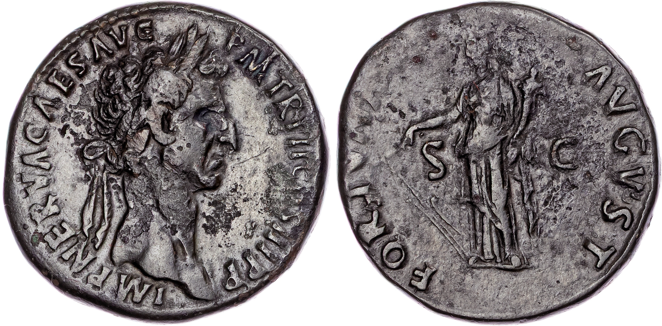 Nerva (AD 96-98) AE Sestertius, Rome, AD 97, 22.84g. 