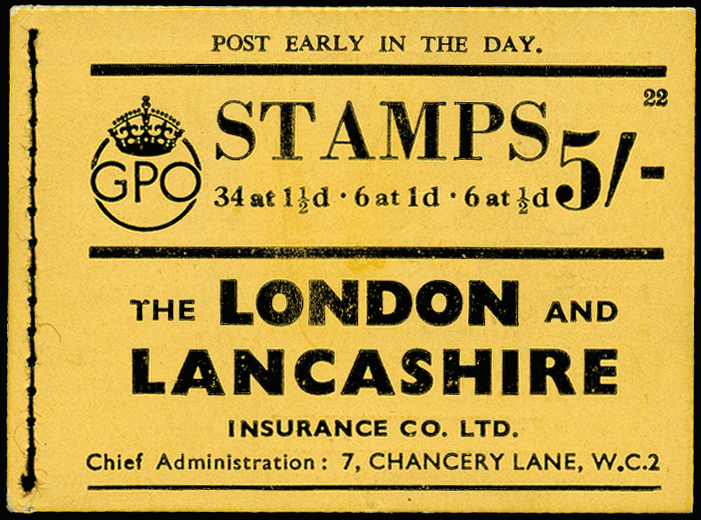 SGBD24 1938 5s Booklets (Edition No. 22). booklet