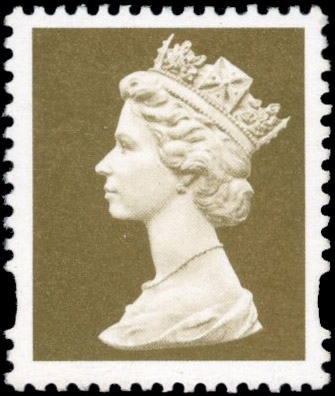 GB SG 1672 1997-8 Questa undenominated litho trial in gold