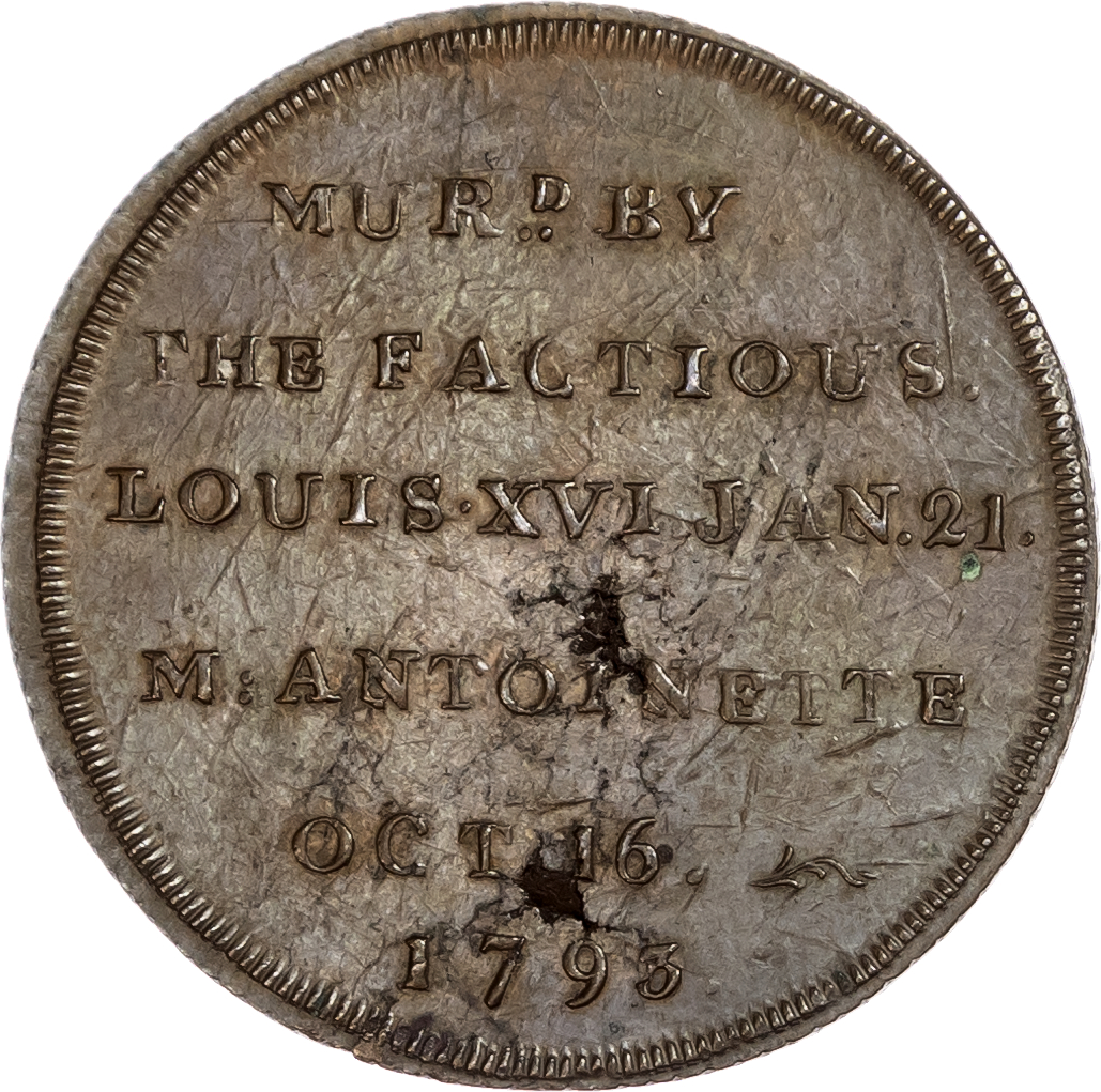 London - Holborn, Paul Skidmore mule (King & Queen of France, Nat. Ser.) Halfpenny 1793/5