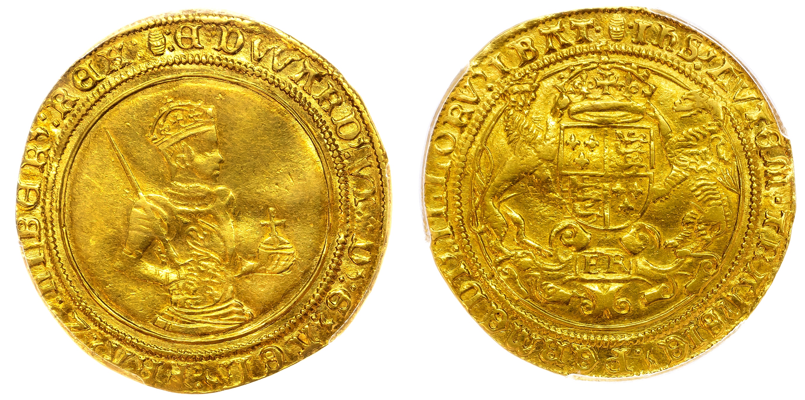 Edward VI (1547-1553), third period , Sovereign - PCGS - AU55