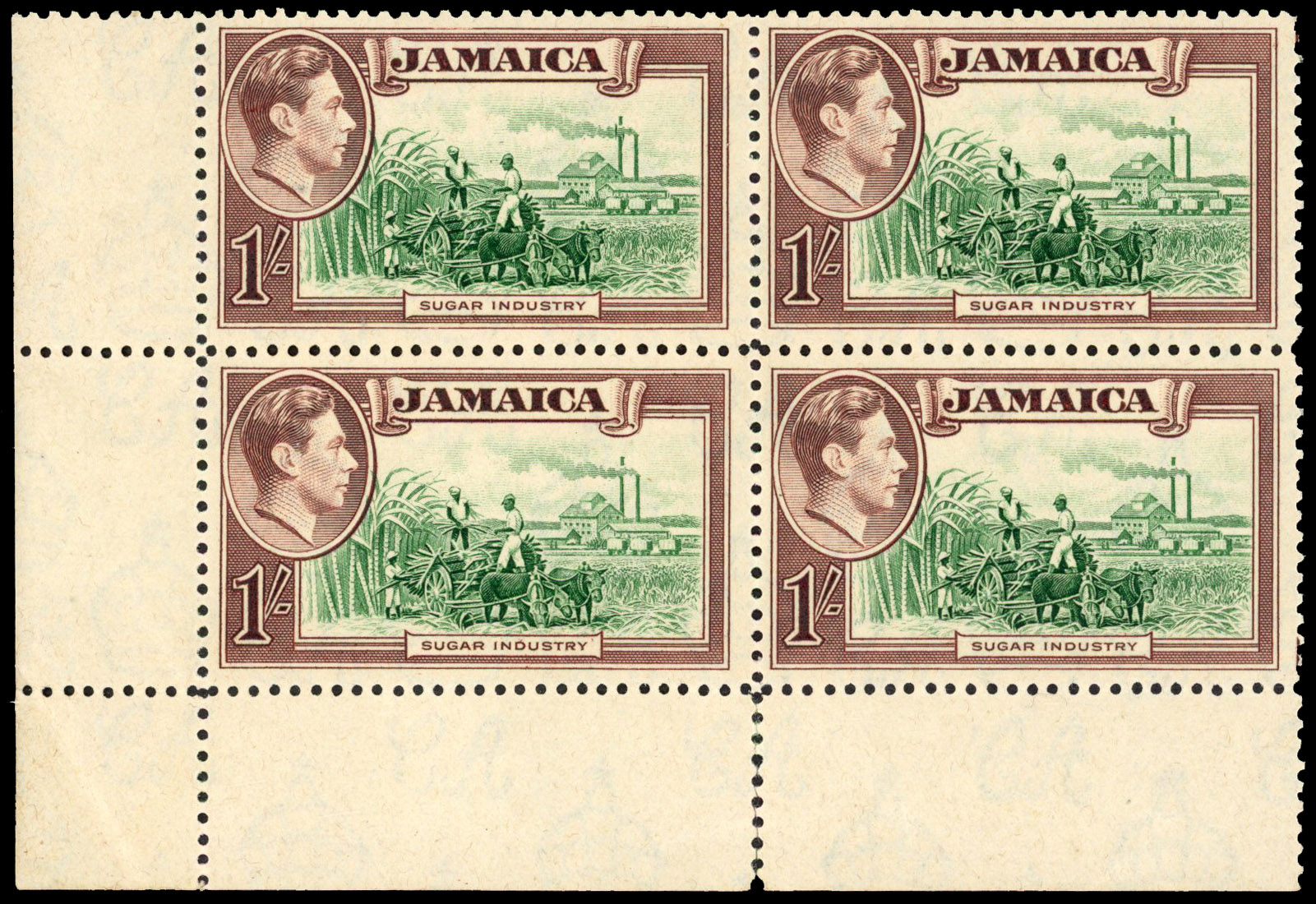 Jamaica SG 130a block mint