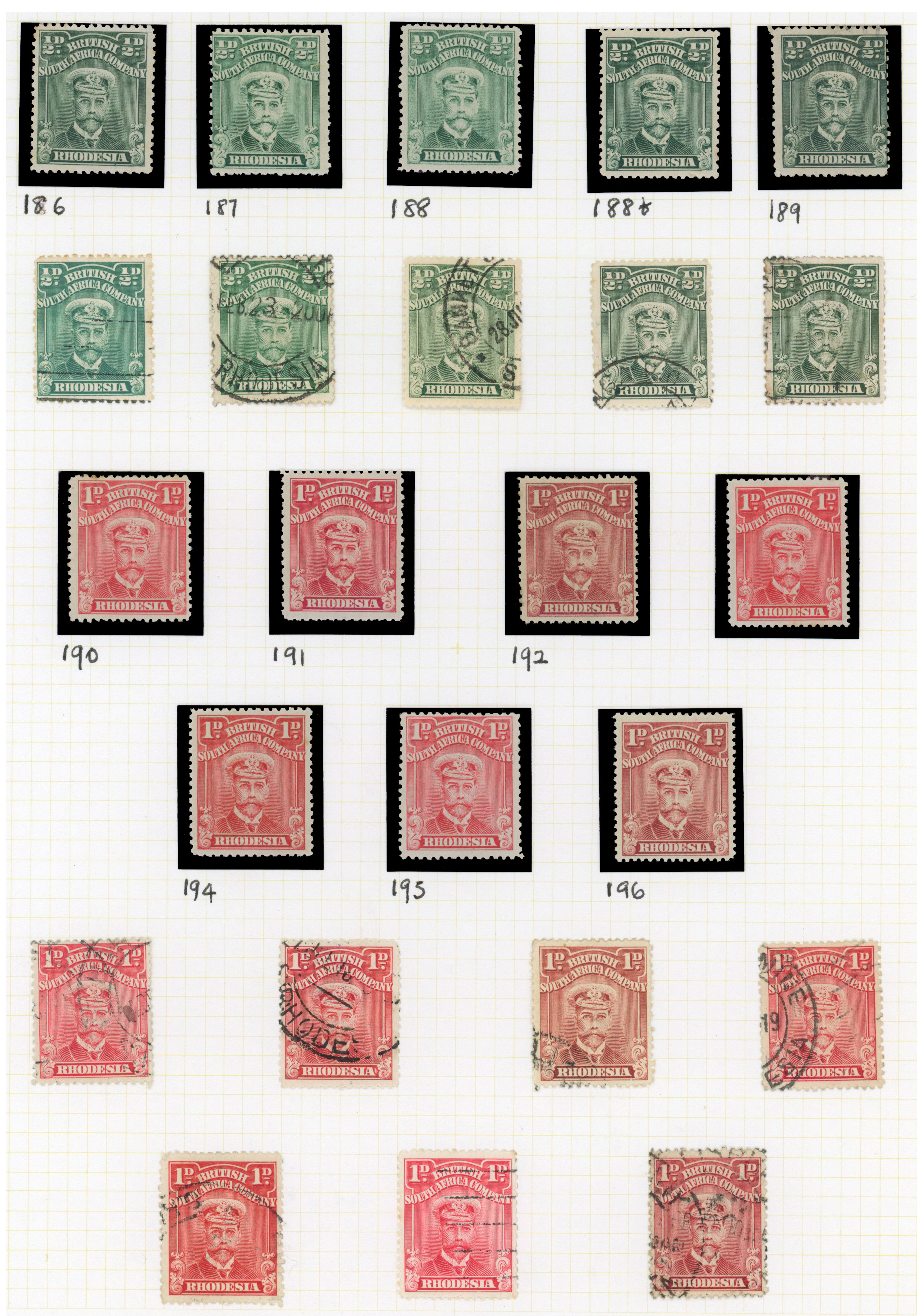 1913-24 ‘Admiral’ mixed mint and used selection with a range of shades and printing dies arranged on album leaves