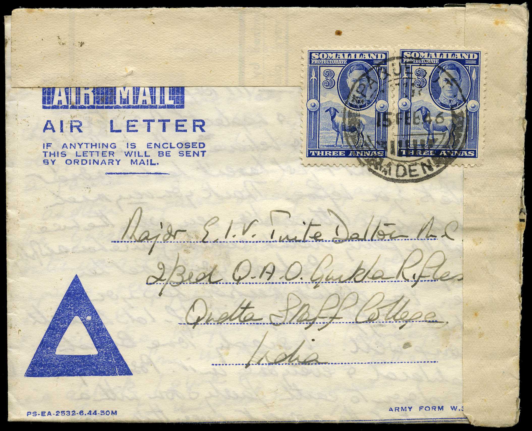 1946 airletter (Army Form, with...