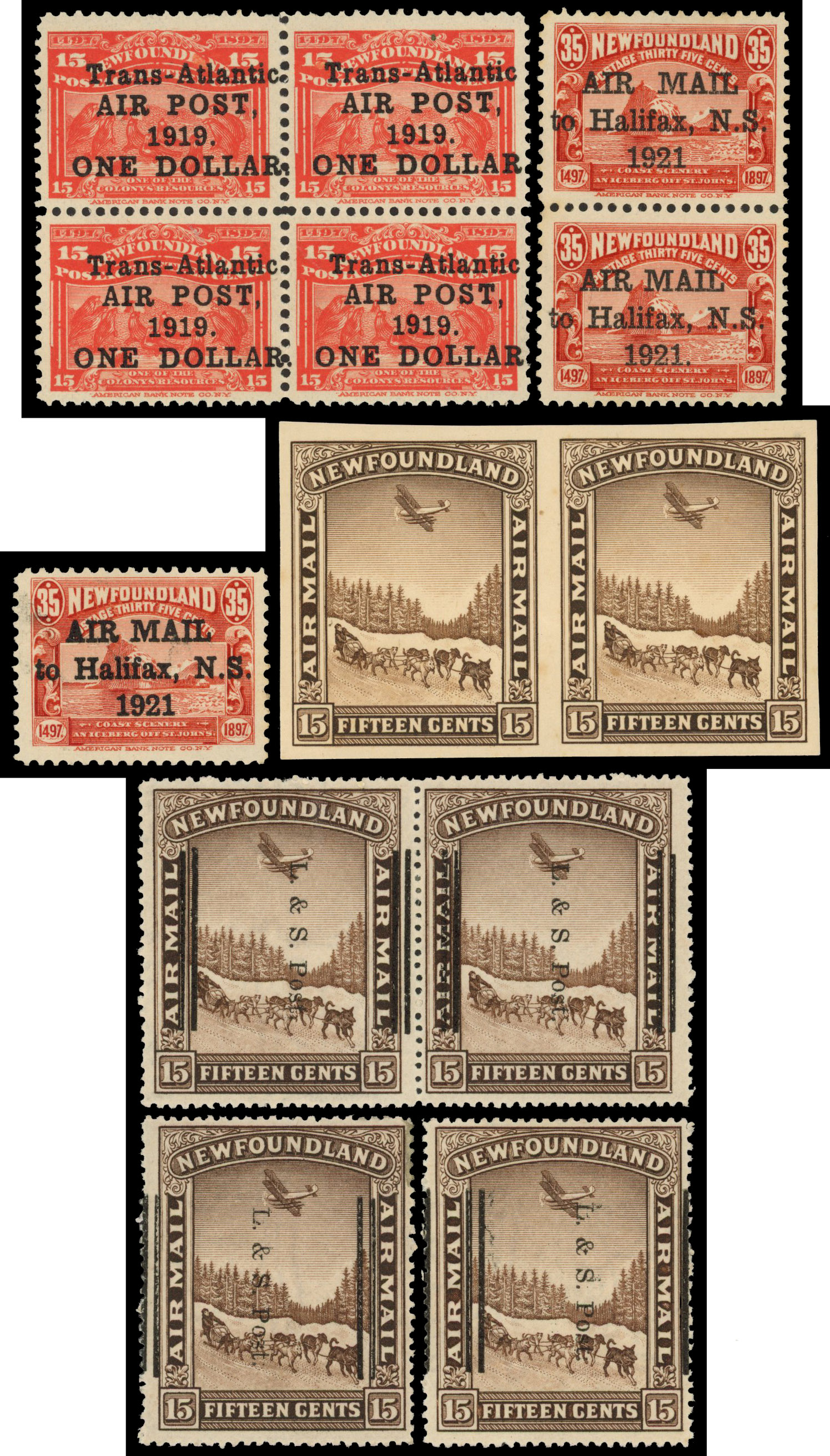 Newfoundland airmails balance lot