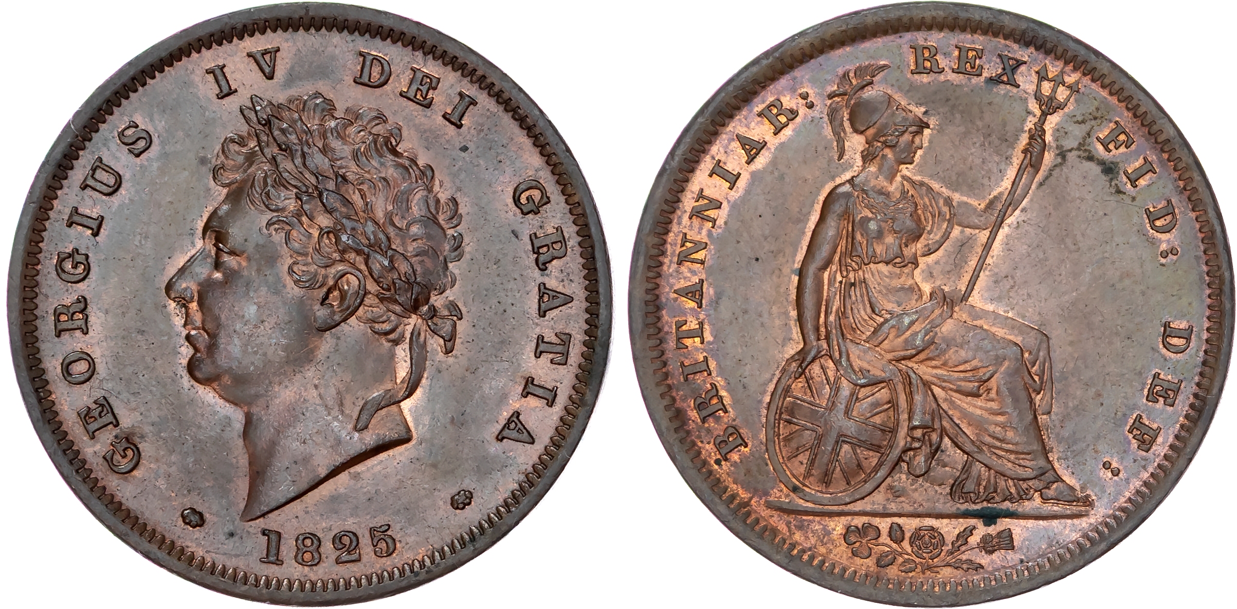 George IV (1820-1830), Penny, 1825. 