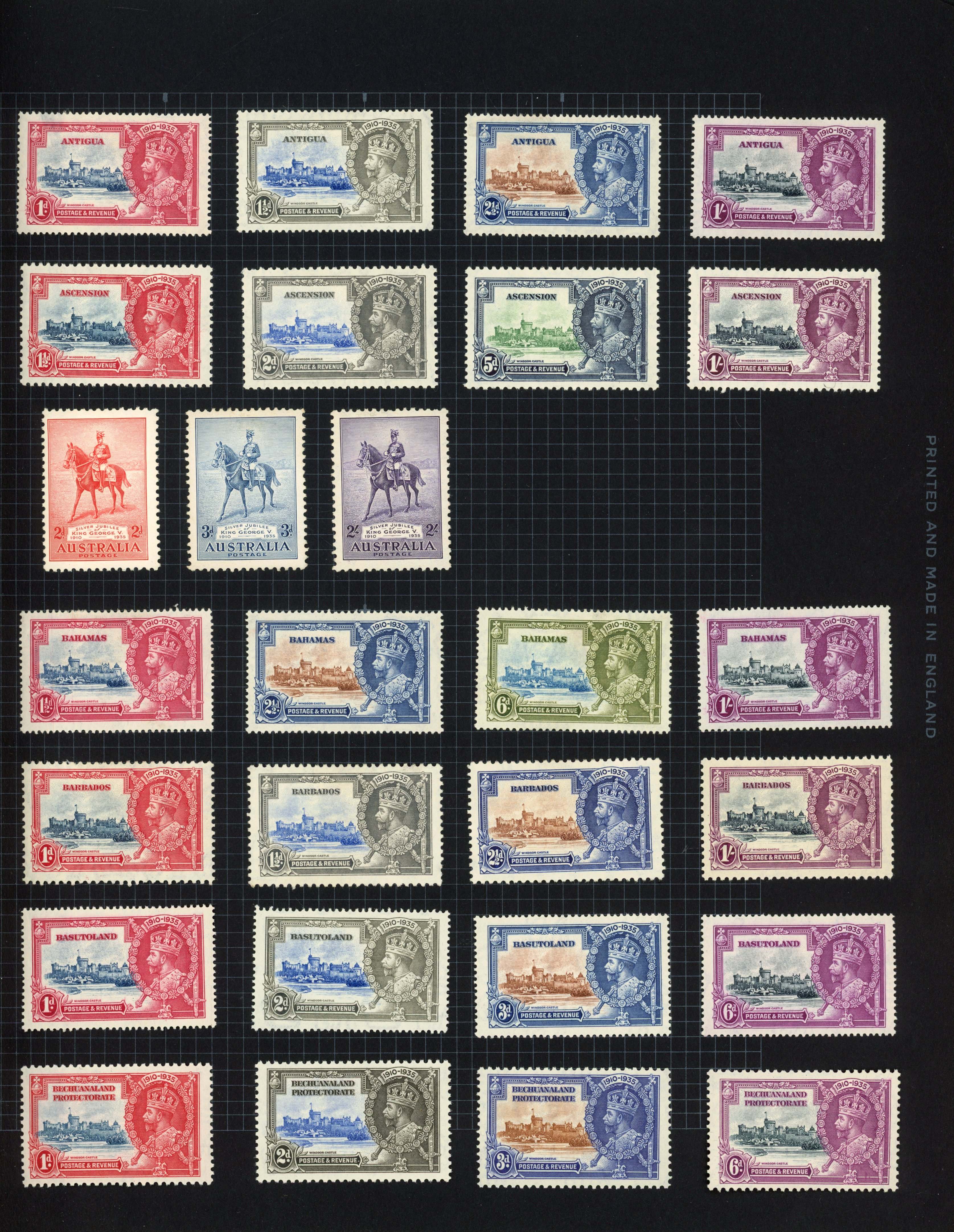 1935 Silver Jubilee and 1937 Coronation omnibus issues