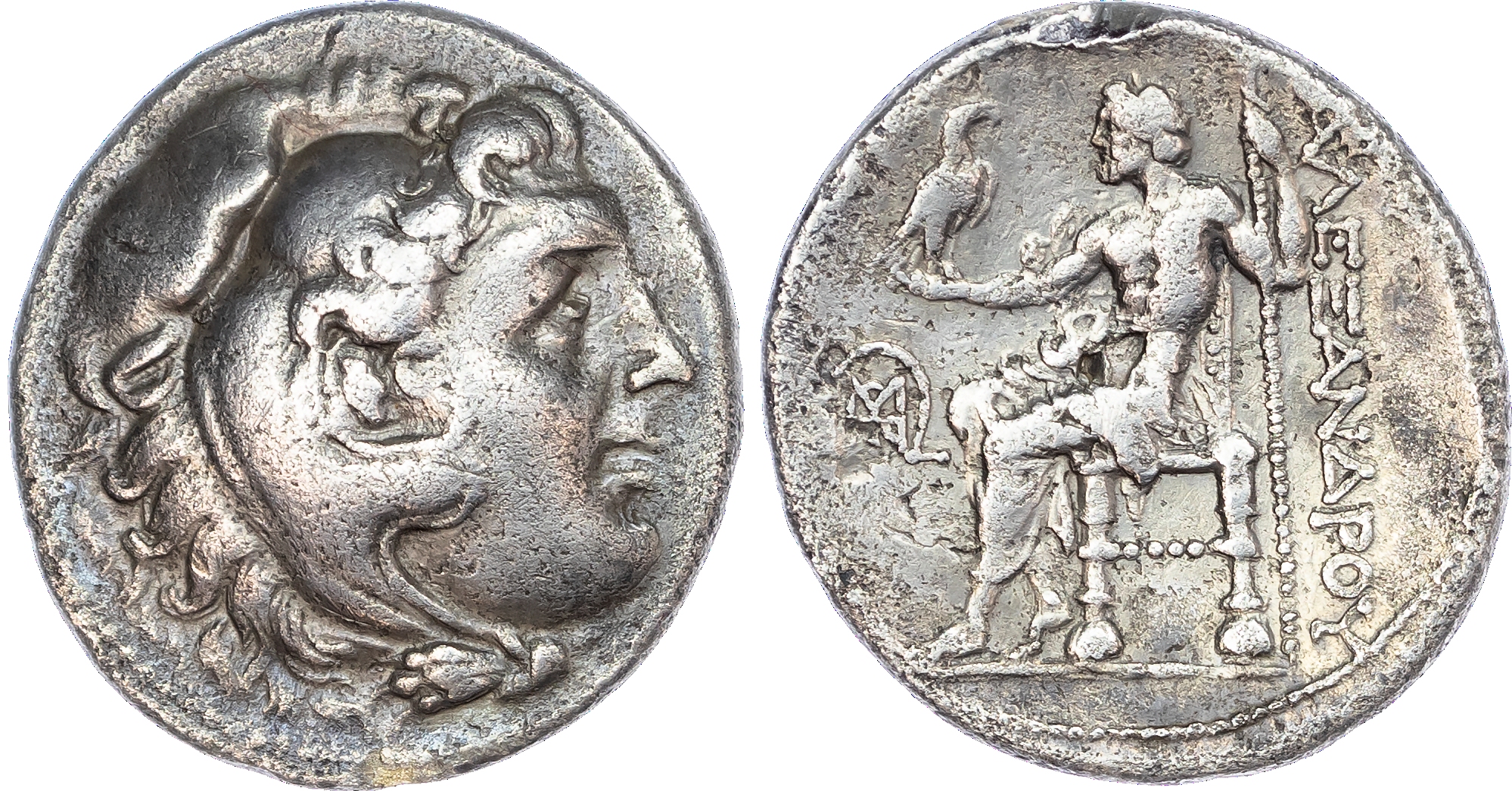 Caria, Mylasa (305-281 BC) AR Tetradrachm, in the name and types of Alexander the Great, c. c. 300-280
BC, 16.23g.
