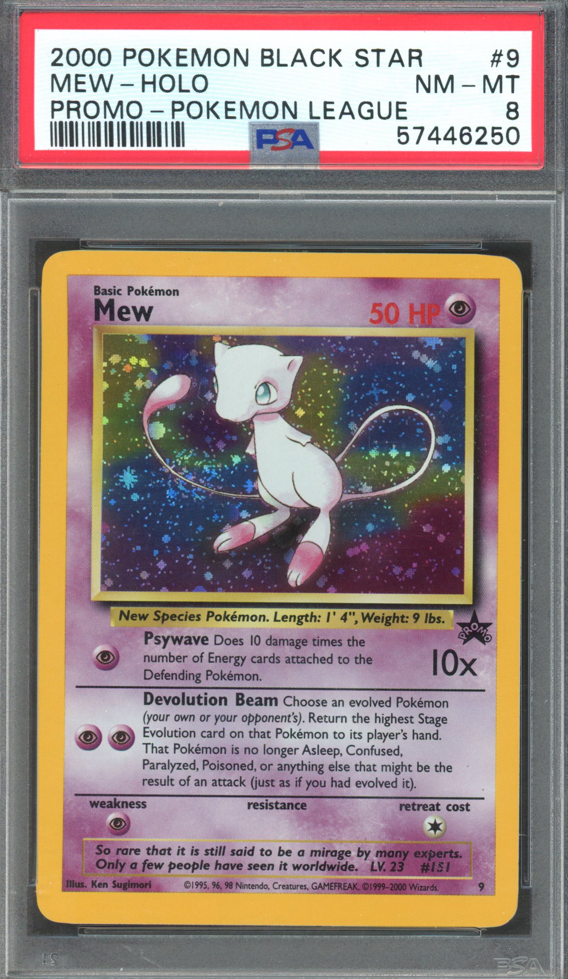 Pokémon TCG - PSA 8 Mew - Holo #9 - Black Star Promo