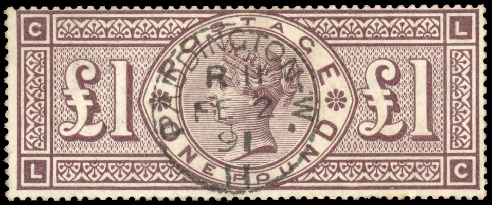 GB 1884 £1 brown-lilac, used, SG 185
