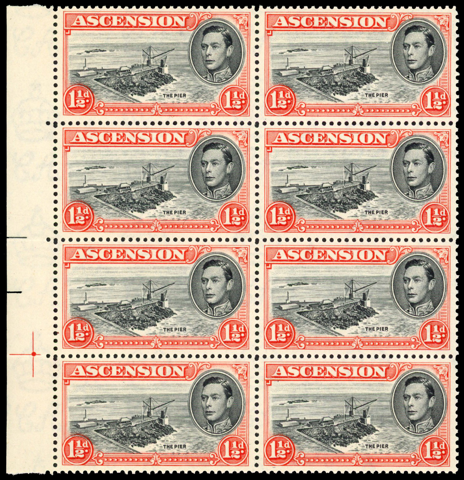 Ascension SG 40ba block mint