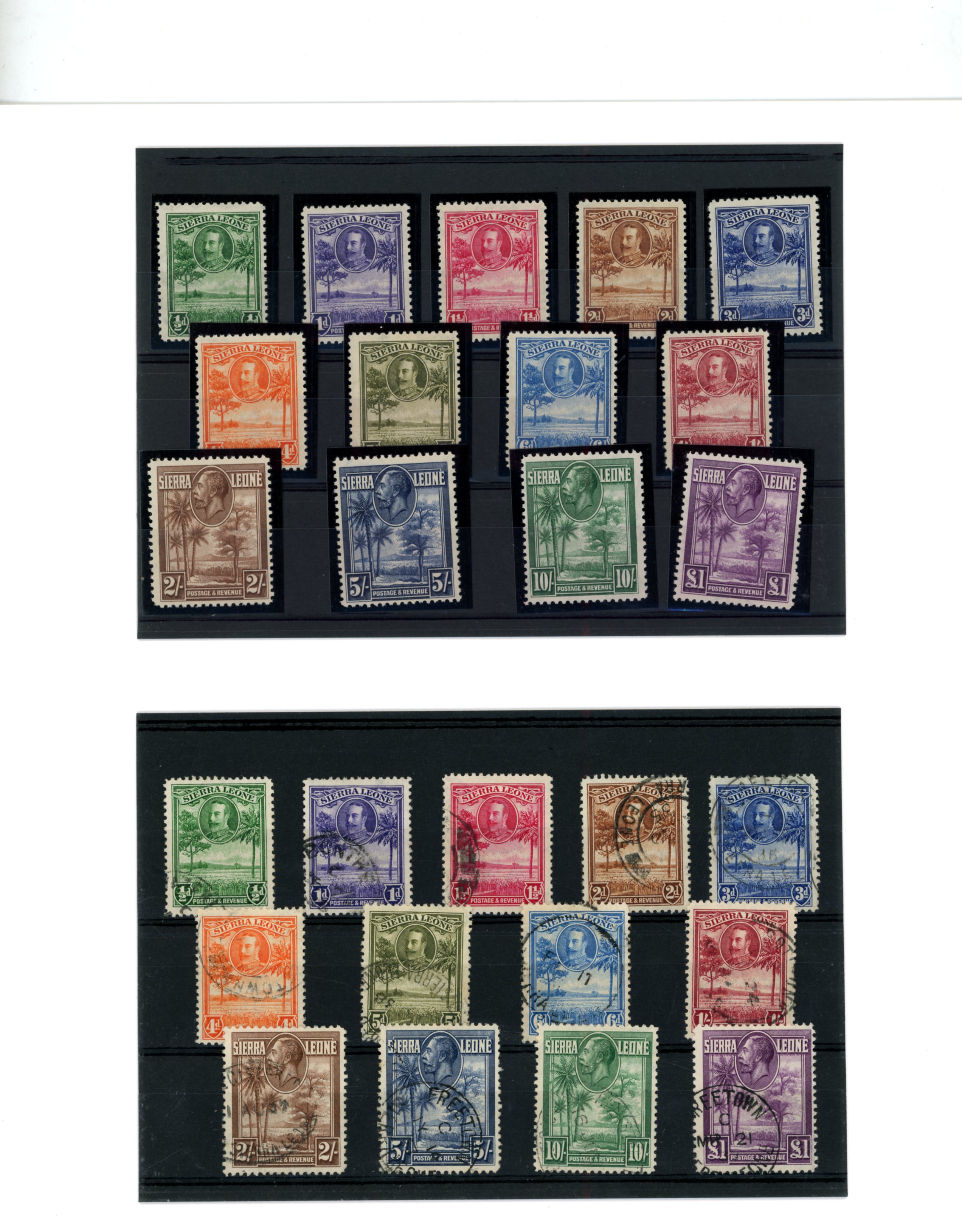 Sierra Leone 1932 ½d to £1, set of thirteen, large part og and fine...