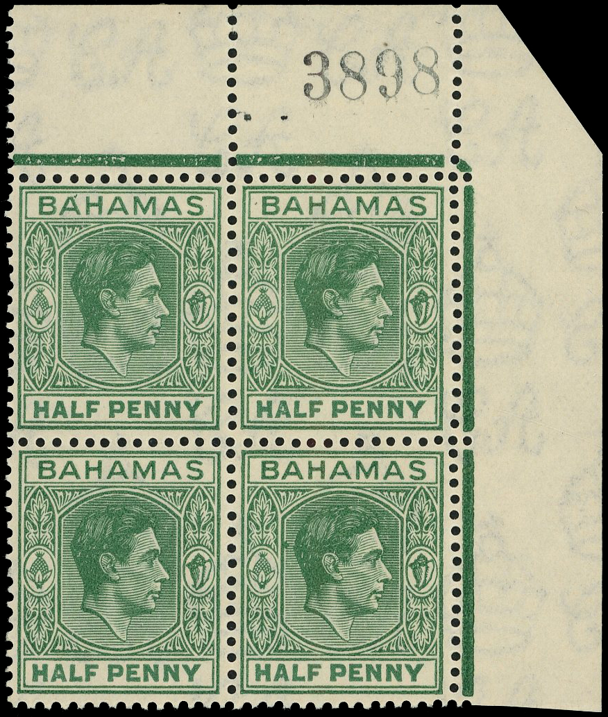 Bahamas SG 148b block mint