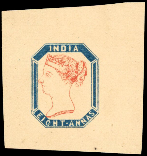India 1890(?) ‘Thuillier’ essay, 8a pale blue and orange-brown