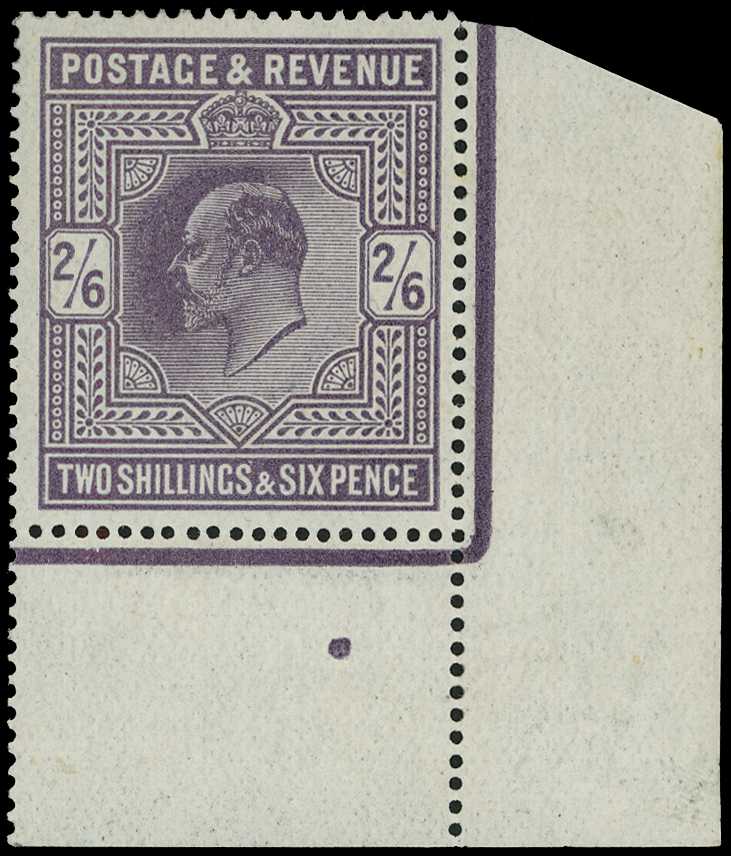 1911-3 2/6d deep greyish purple, lower...