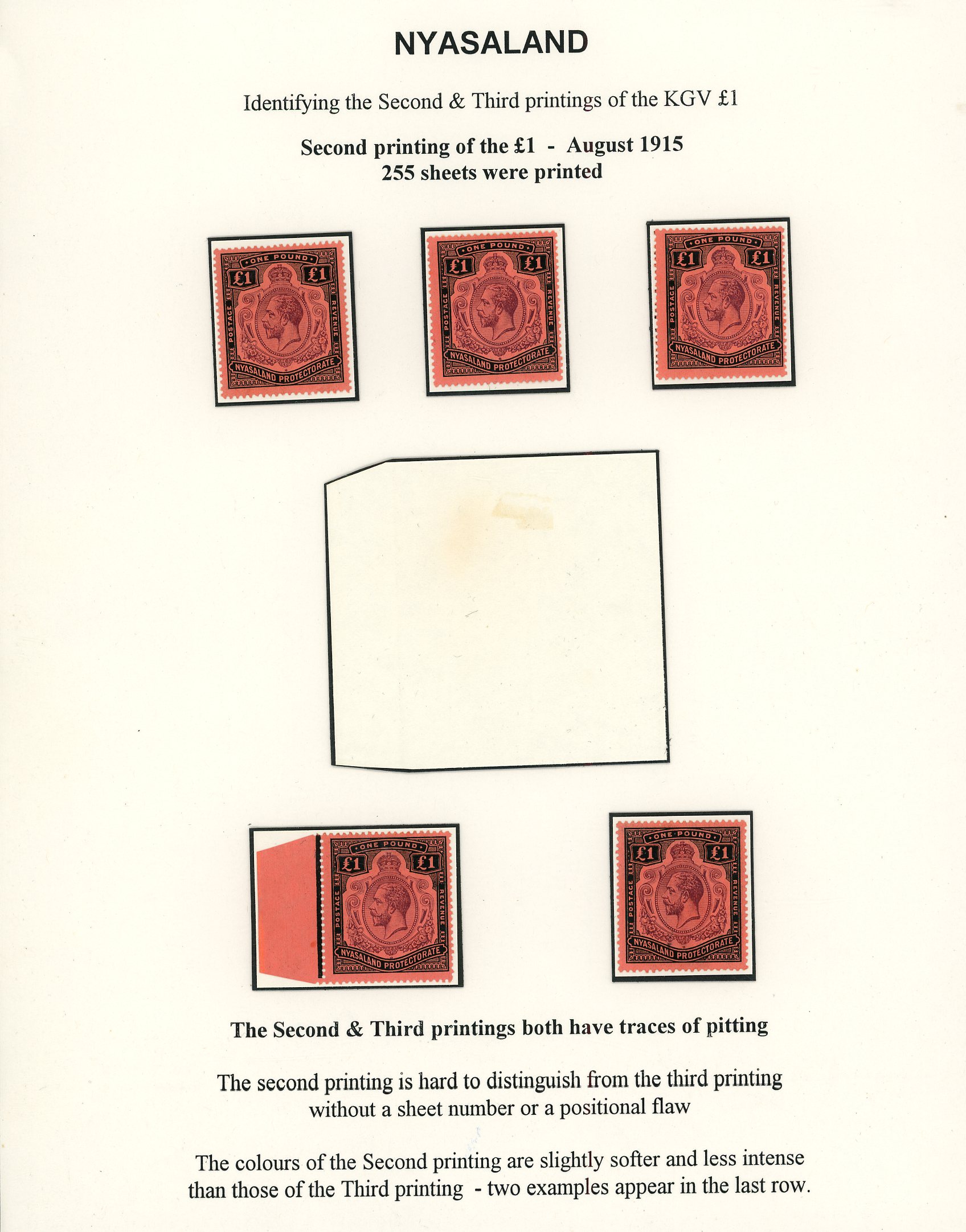 Nyasaland 1913-44 mint and used accumulation mainly arranged on display...