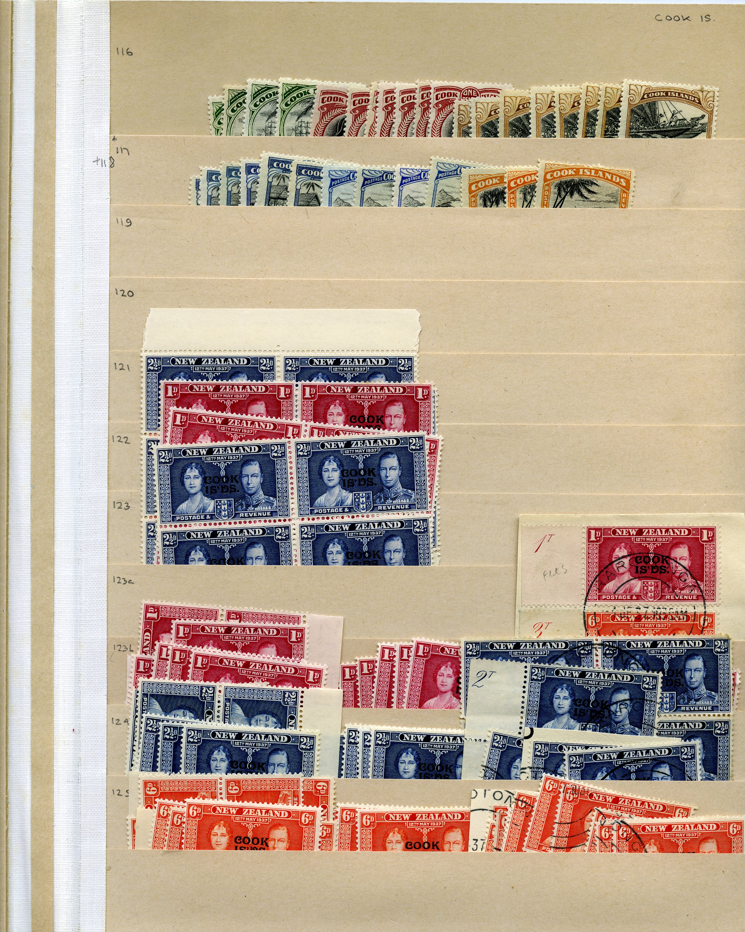 KG VI stock on manila stocksheets with...