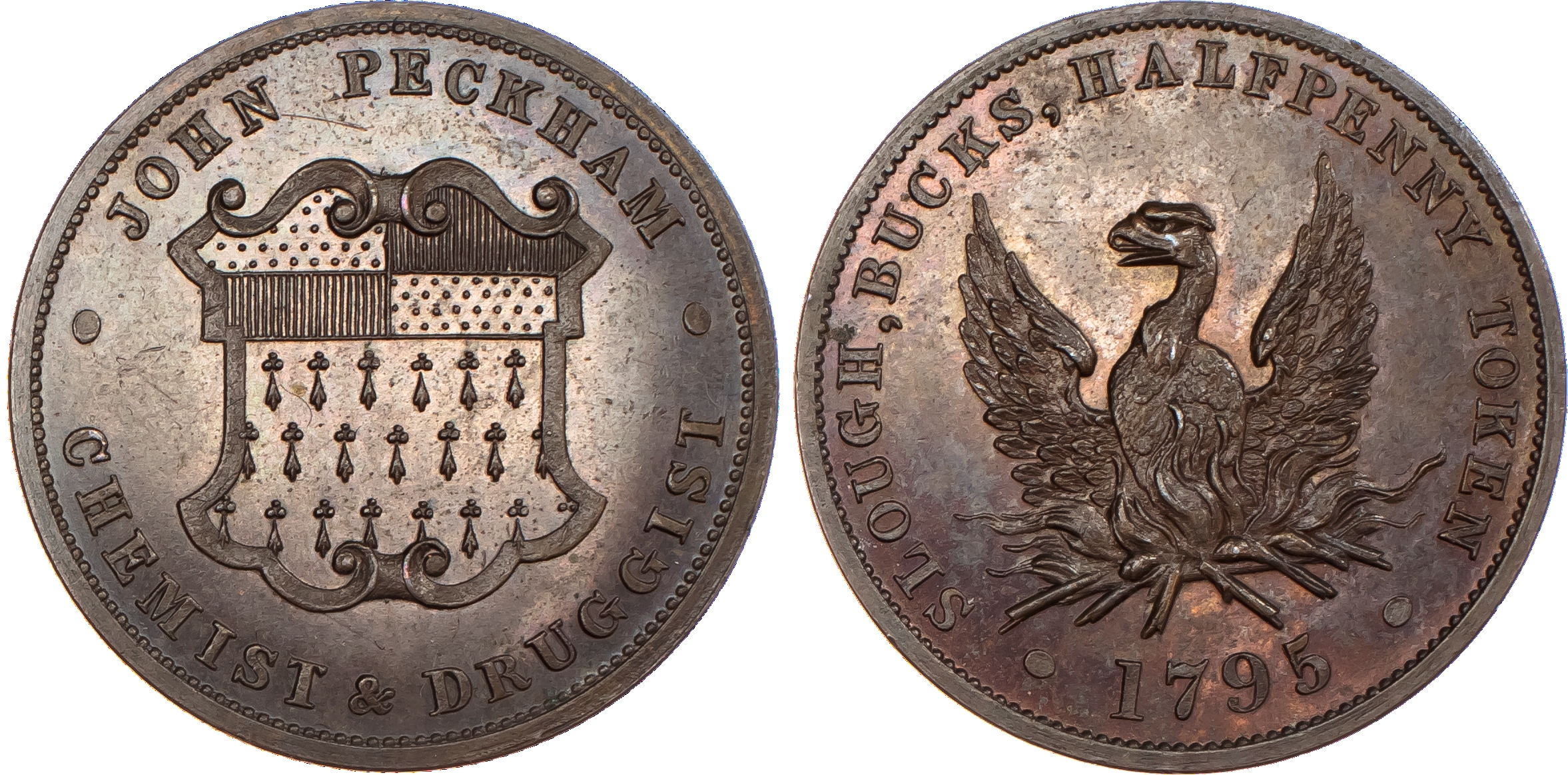 Slough, John Peckham Halfpenny 1795. Another...