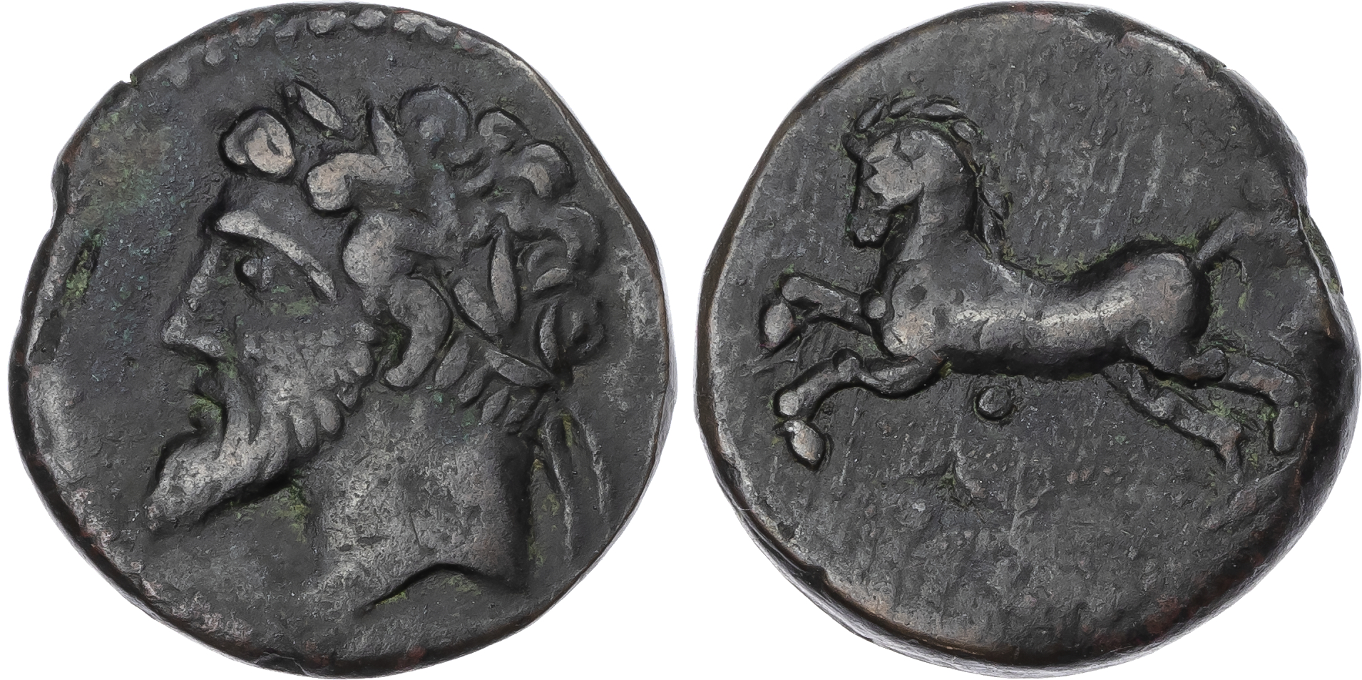 Numidia, Massinissa or Micipsa (c. 203-148 BC or 148-118 BC) AE Unit, 14.93g. 