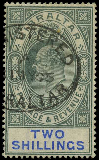 Gibraltar 1905 2/- used