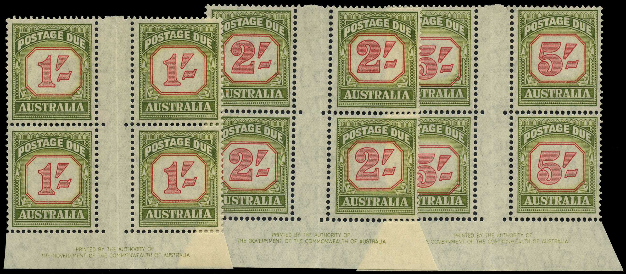 Postage Due. 1953 new design 1/-, 2/- and 5/-...
