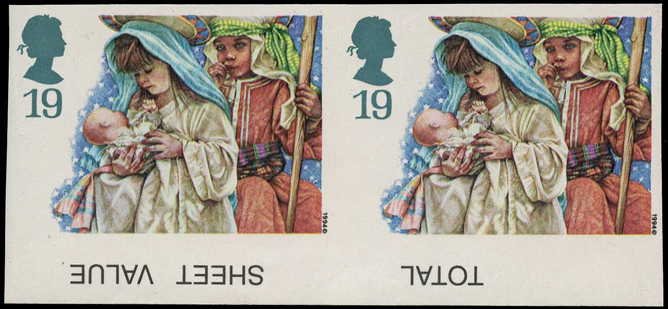 1994 19p Christmas, Mary and Joseph,...