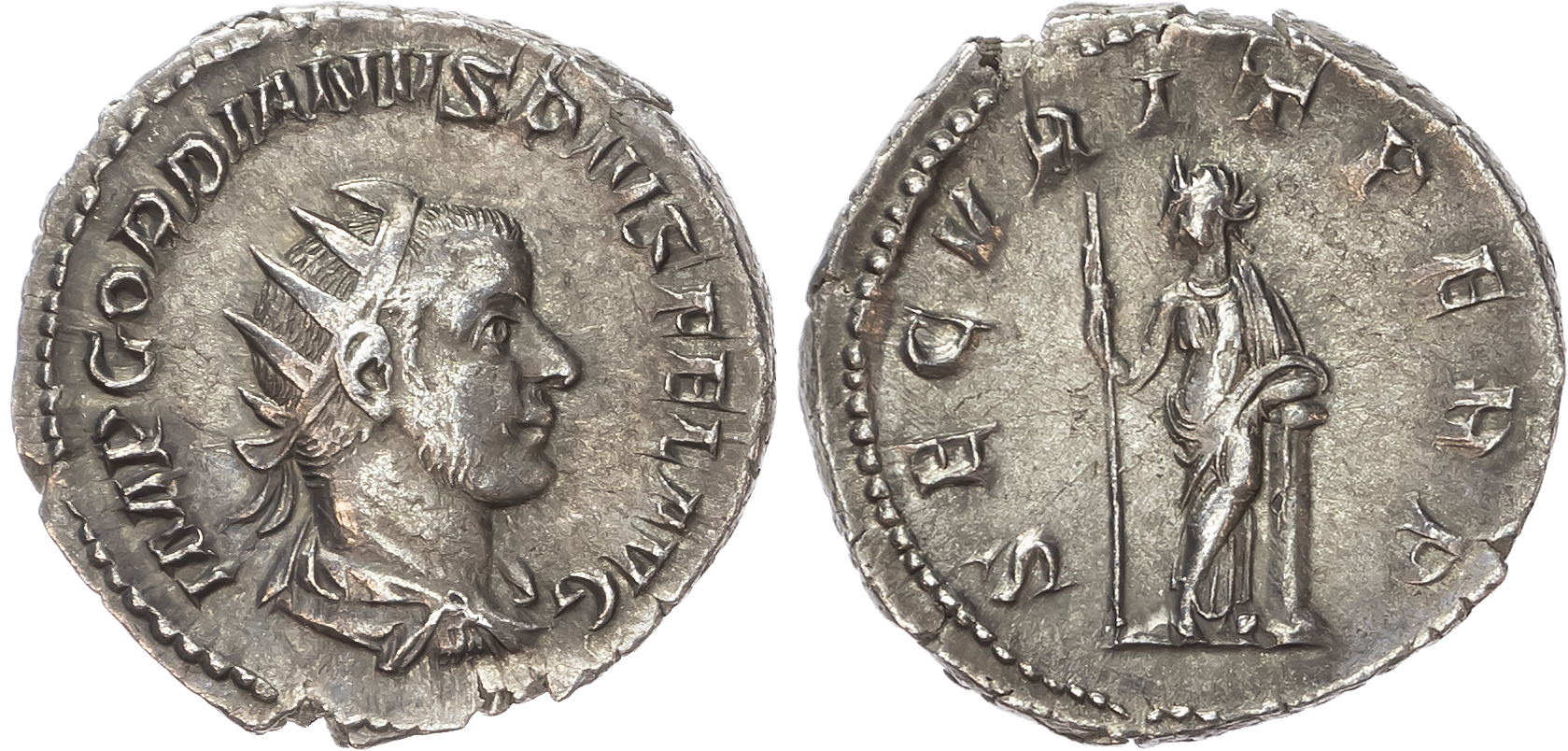 Gordian III (AD 238-244) AR Antoninianus, Rome, AD 243-244, 3.84g. 
