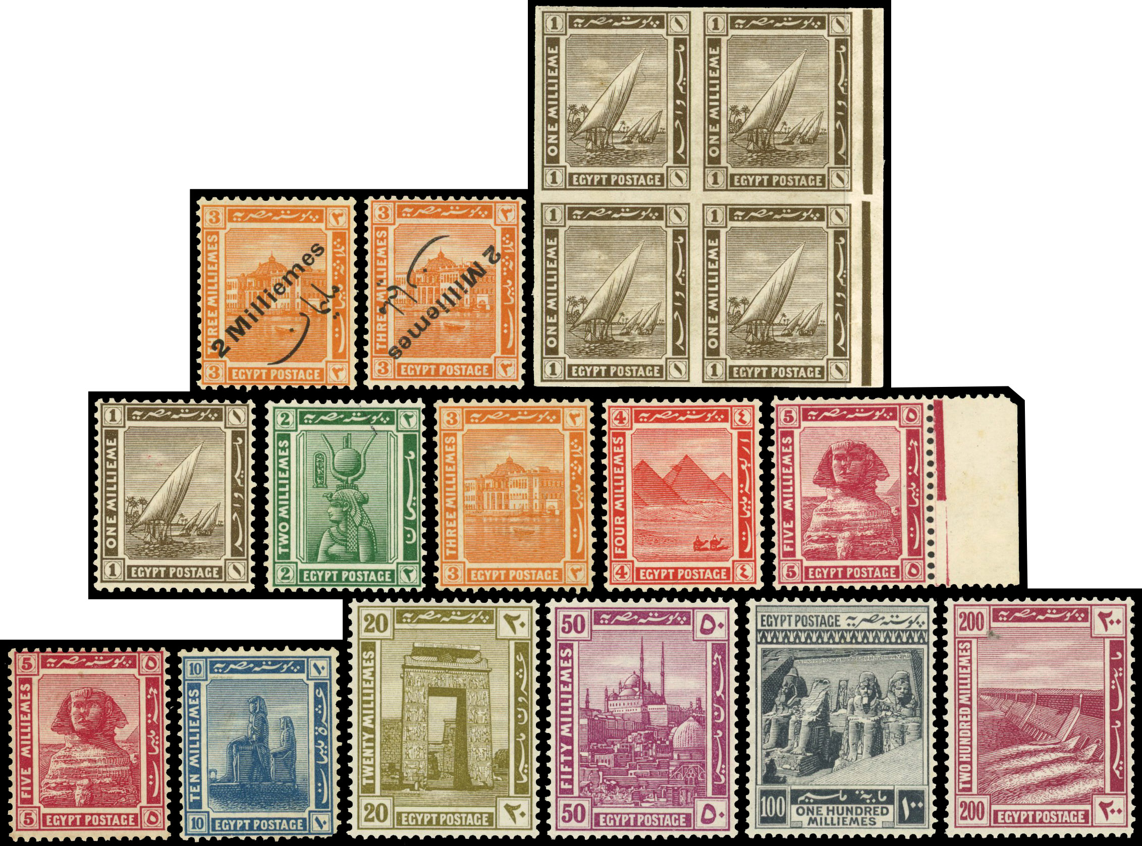Egypt 1914-22 mint collection