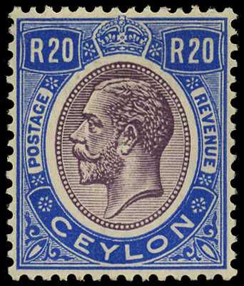 1927-29 20r dull purple and blue, fresh...