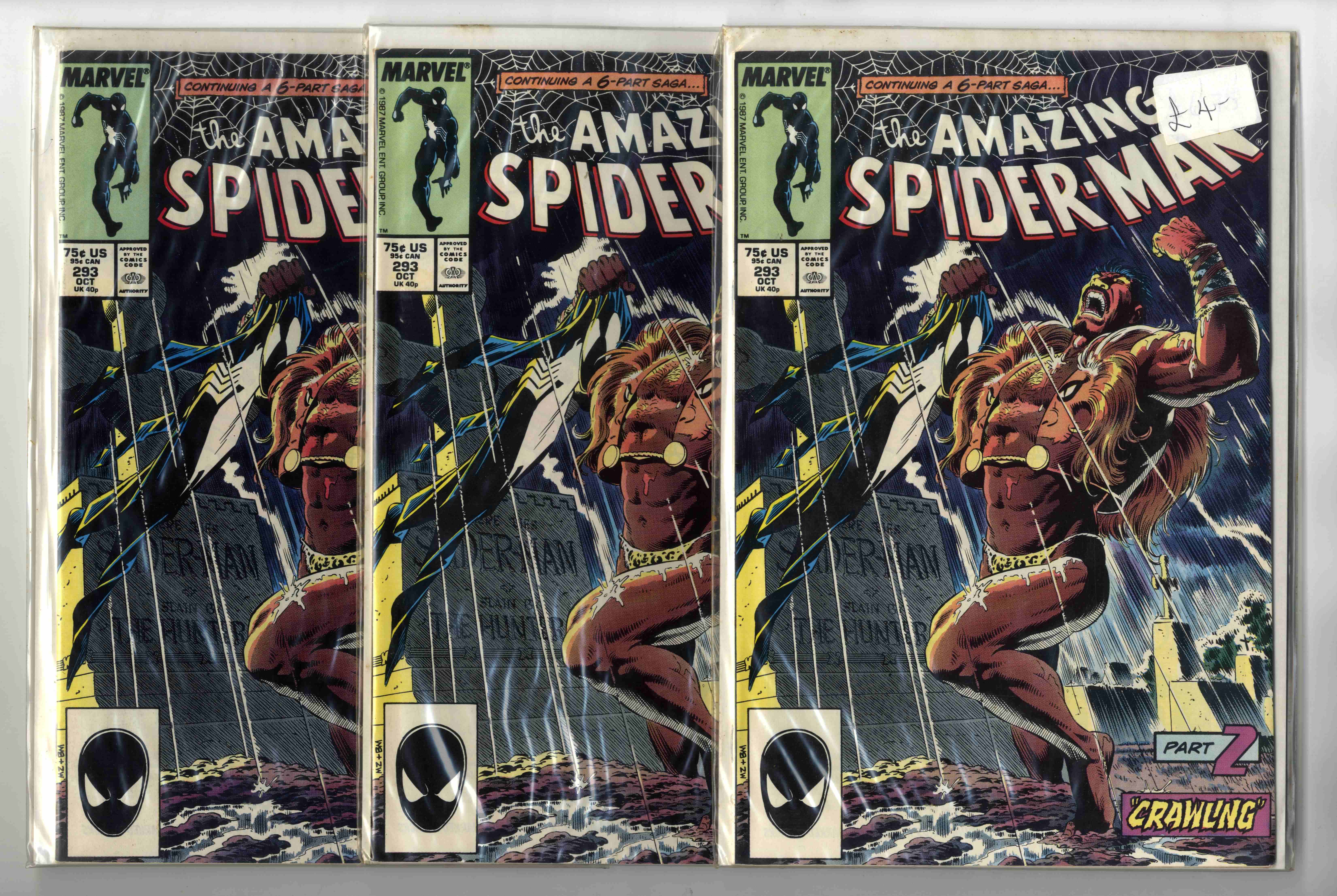 Amazing Spider-Man #293 (Marvel Comics, 1987) Bundle of 10 Issues
