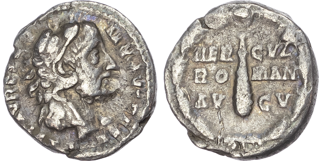 Commodus (AD 177-192) AR Denarius, Rome, AD 192, 2.25g.