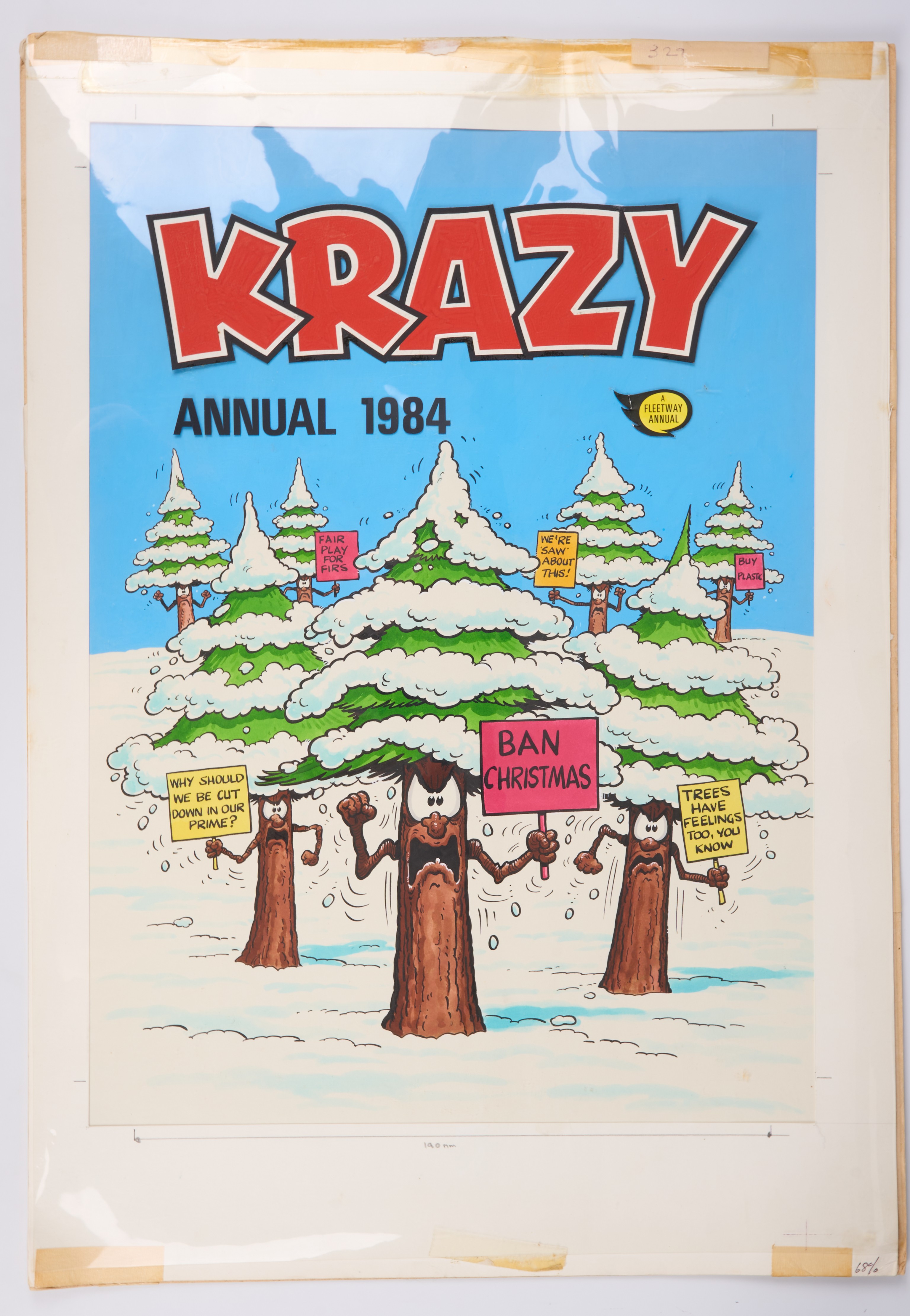 Krazy Annual 1984 Original Colour Cover Art (Fleetway, 1984) 