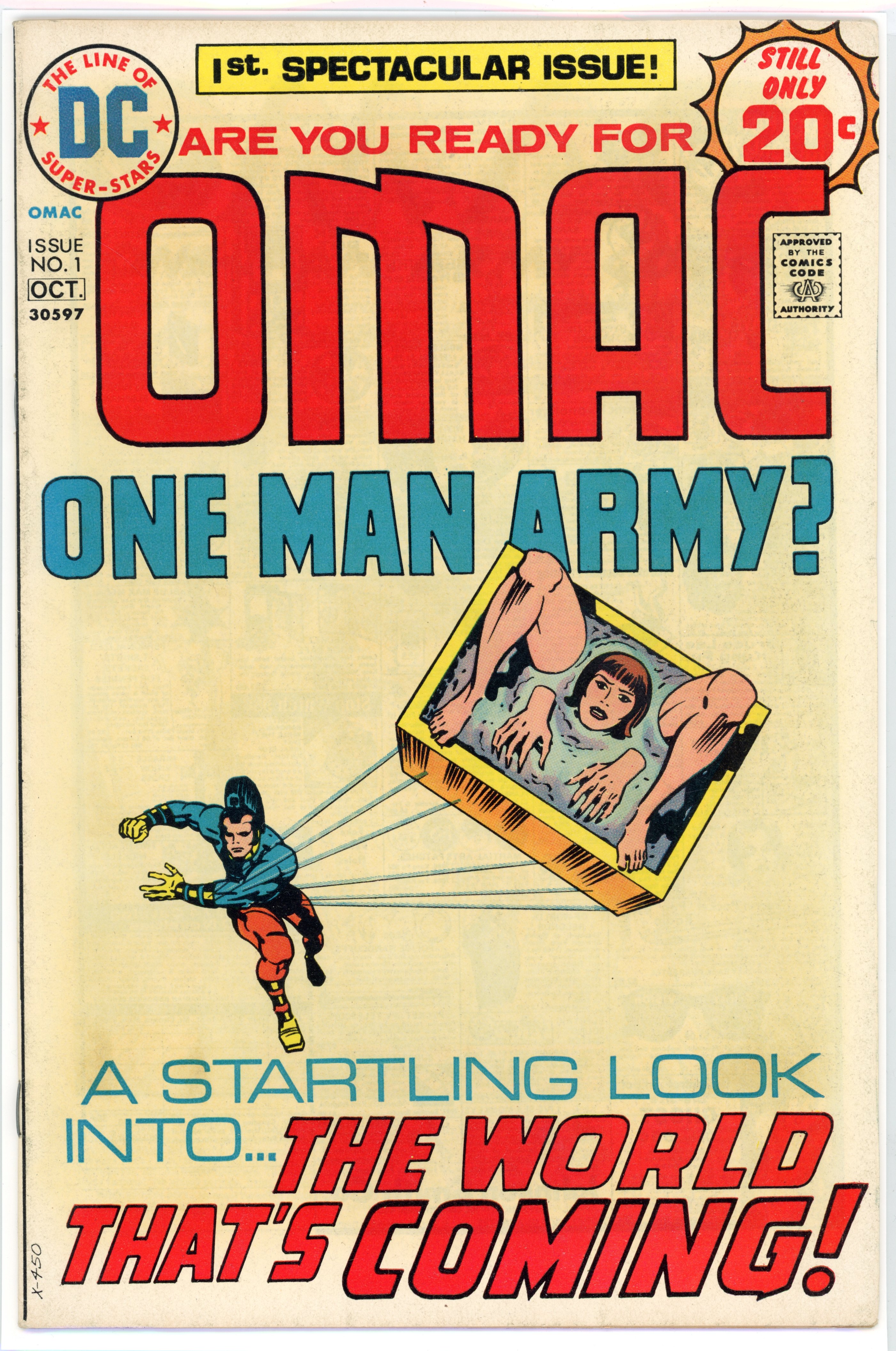 Omac #1 (DC Comics, 1974) Origin and First appearance of OMAC