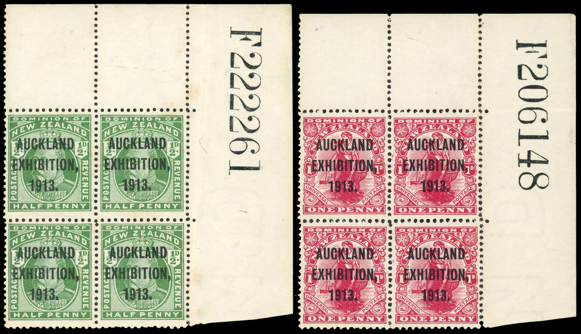 Past auction: New Zealand 1913 Auckland Exhibition set | 29 April 2025