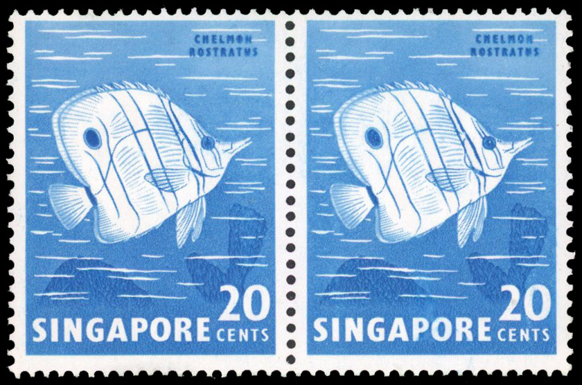 Singapore SG 71a pair mint