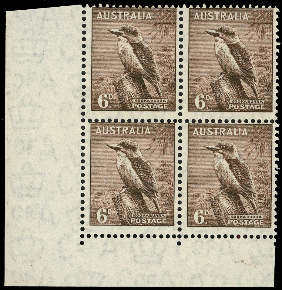 Australia SG 190 no imprint block mint