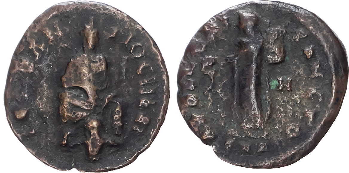 'Christian Persecution Issue', Anonymous, time of Maxminus II, AE Follis, Antioch, AD 310-313, 1.21g. 