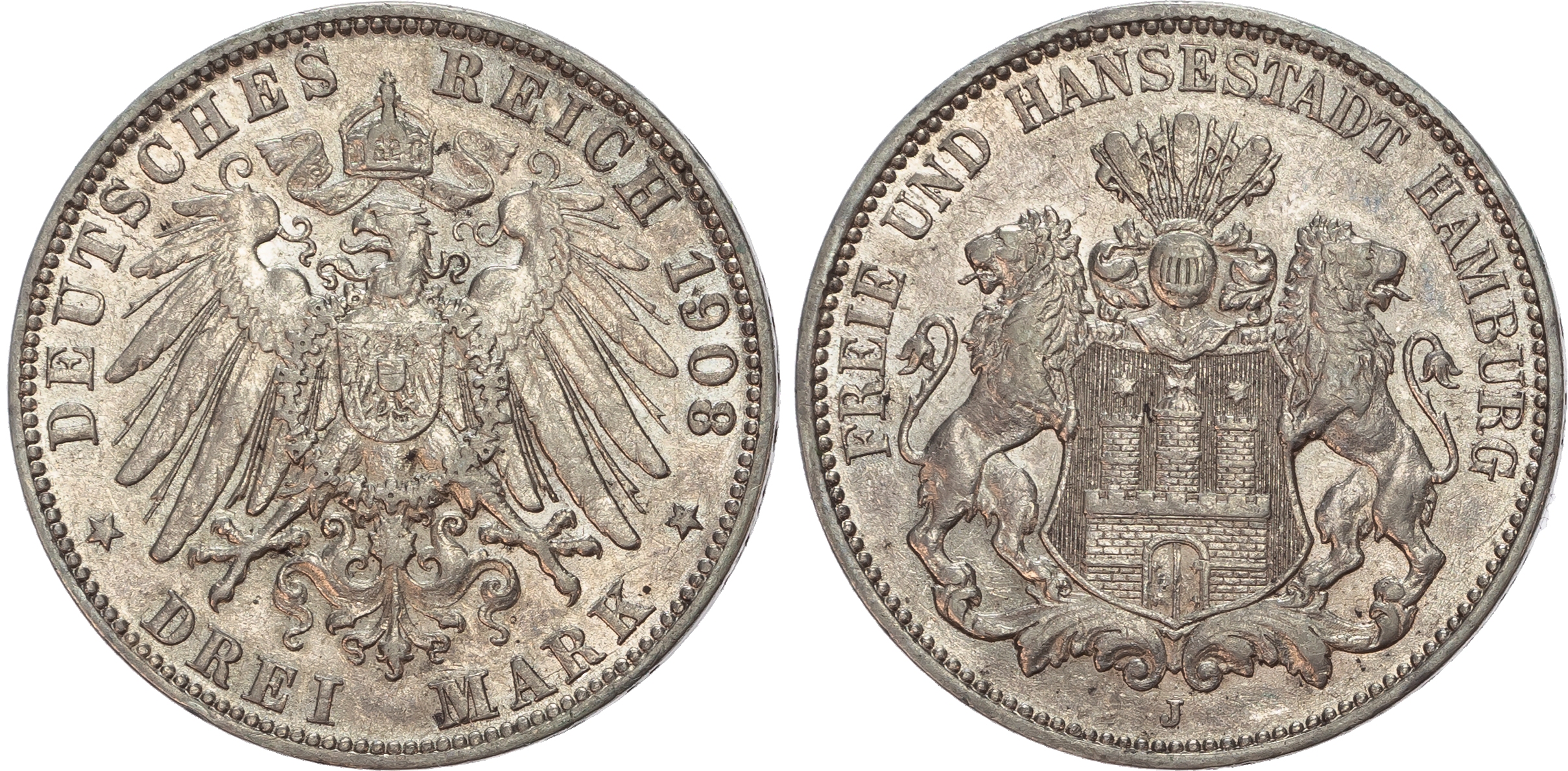Germany, Hamburg, silver 3 Marks (7).