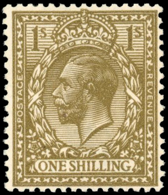 GB 1912-24 1s deep bronze-brown, unmounted mint, Spec. N32(10)