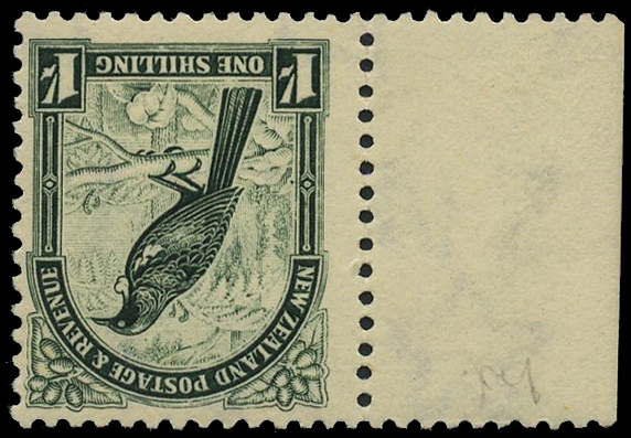 1936-42 1/- deep green, perf 14 x 13½,...