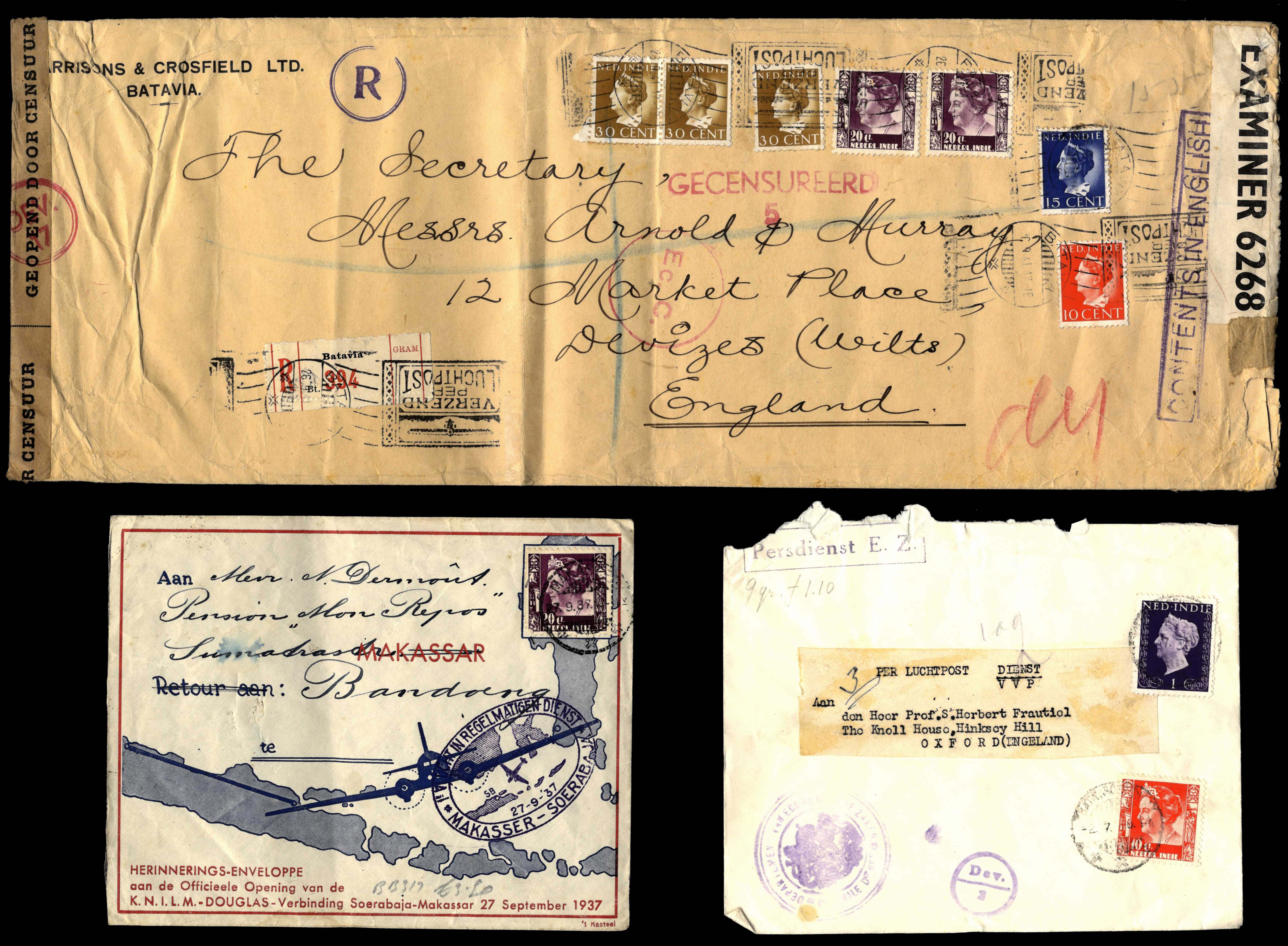 Netherland Indies 1920 to 1940s postal history